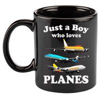 Just A Who Loves Planes Airplane Lover 11oz C Handle Ceramic Mug