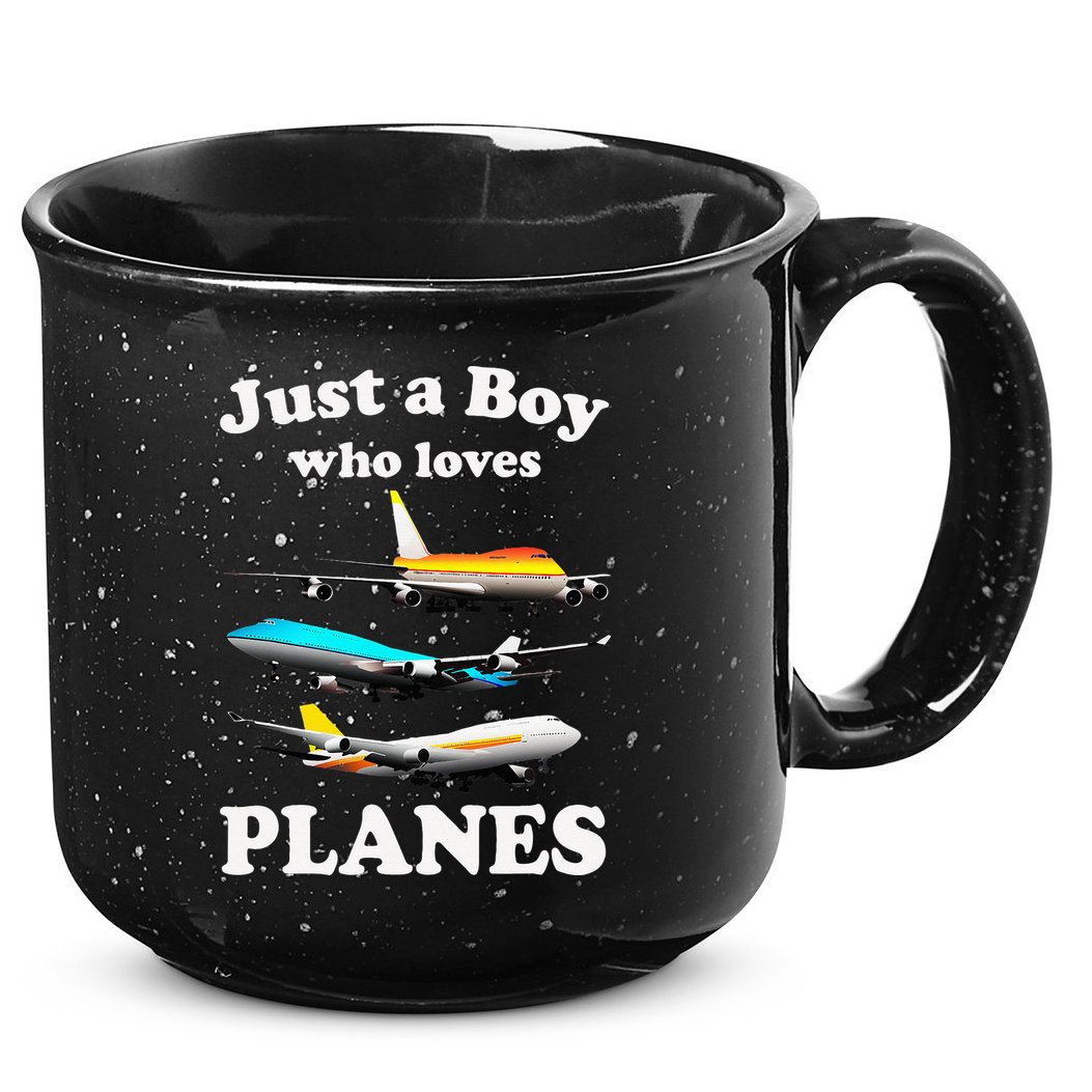 Just A Who Loves Planes Airplane Lover 15oz Campfire Ceramic Mug