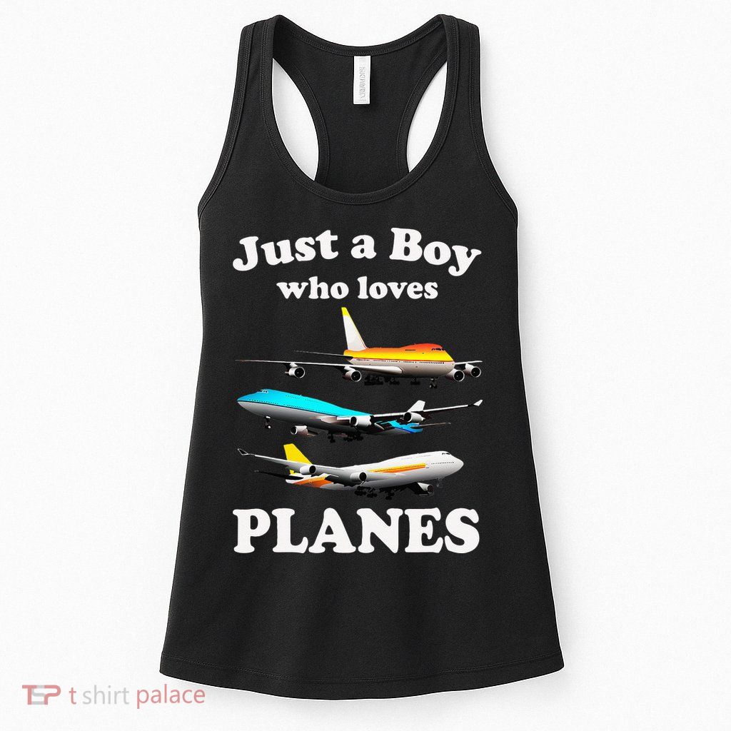 Just A Who Loves Planes Airplane Lover Womens Tank Top
