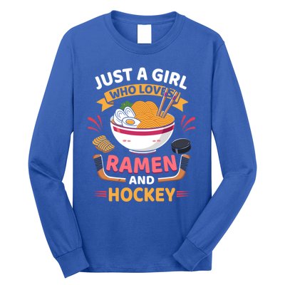 Just A Who Loves Ra And Hockey Lovers Funny Gift Long Sleeve Shirt