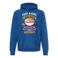 Just A Who Loves Ra And Hockey Lovers Funny Gift Premium Hoodie