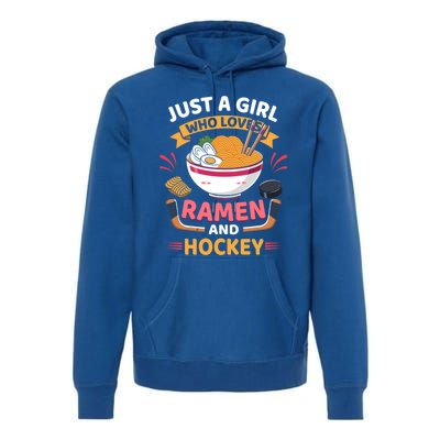 Just A Who Loves Ra And Hockey Lovers Funny Gift Premium Hoodie