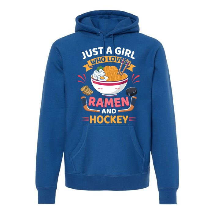 Just A Who Loves Ra And Hockey Lovers Funny Gift Premium Hoodie