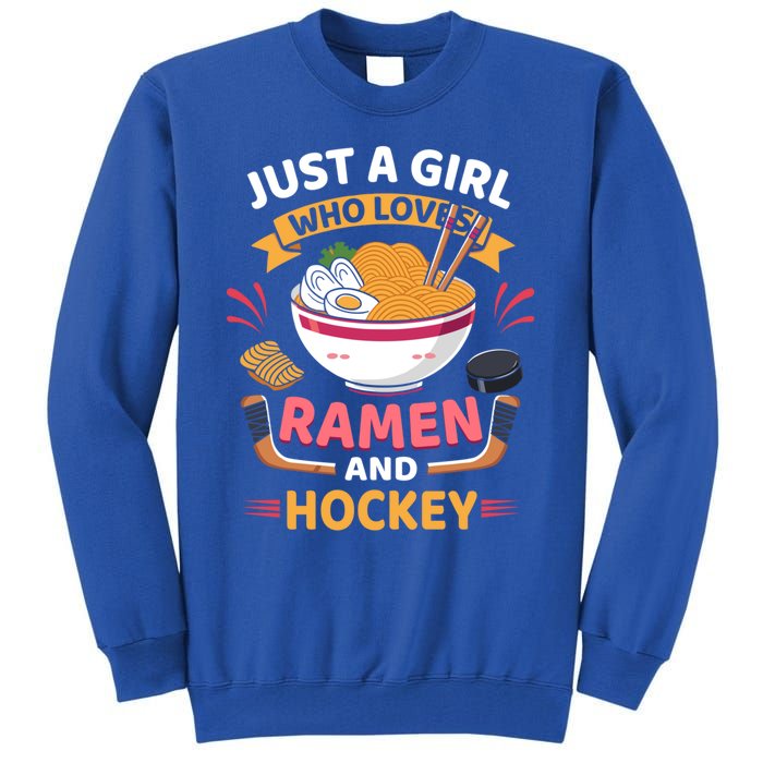 Just A Who Loves Ra And Hockey Lovers Funny Gift Tall Sweatshirt