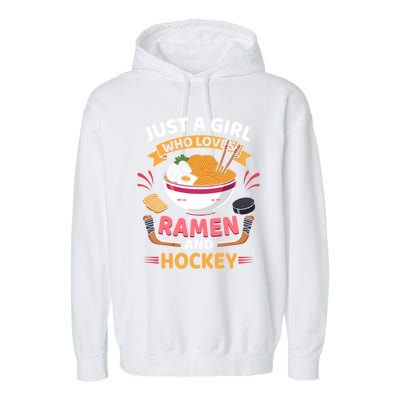 Just A Who Loves Ra And Hockey Lovers Funny Gift Garment-Dyed Fleece Hoodie