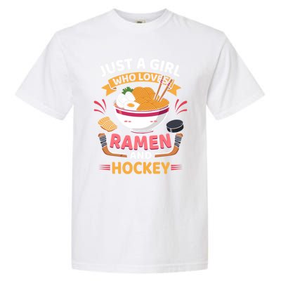 Just A Who Loves Ra And Hockey Lovers Funny Gift Garment-Dyed Heavyweight T-Shirt