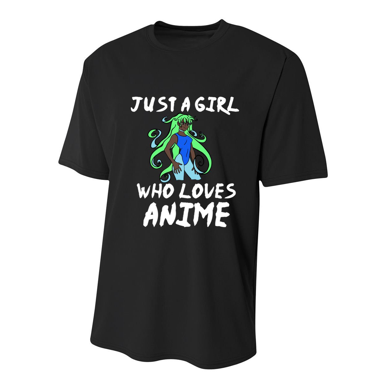 Just A Who Loves Anime African American Funny Gift Meaningful Gift Youth Performance Sprint T-Shirt