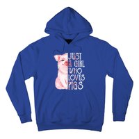 Just A Who Loves Pigs Funny Pig Farmer Gift Gift Hoodie