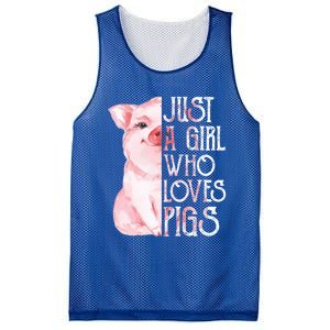 Just A Who Loves Pigs Funny Pig Farmer Gift Gift Mesh Reversible Basketball Jersey Tank