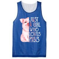 Just A Who Loves Pigs Funny Pig Farmer Gift Gift Mesh Reversible Basketball Jersey Tank