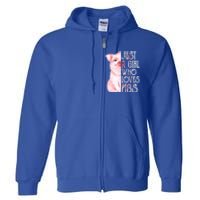 Just A Who Loves Pigs Funny Pig Farmer Gift Gift Full Zip Hoodie