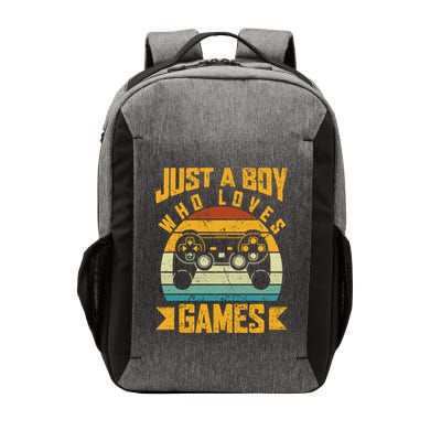 Just A Who Loves Games Clothes Computer Video Game Geek Meaningful Gift Vector Backpack