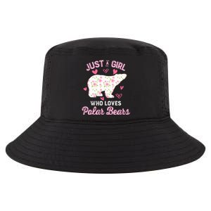 Just A Who Loves Polar Bears Great Gift Bear Silhouette Gift Cool Comfort Performance Bucket Hat