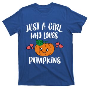 Just A Who Loves Pumpkins Vegetables Gift T-Shirt