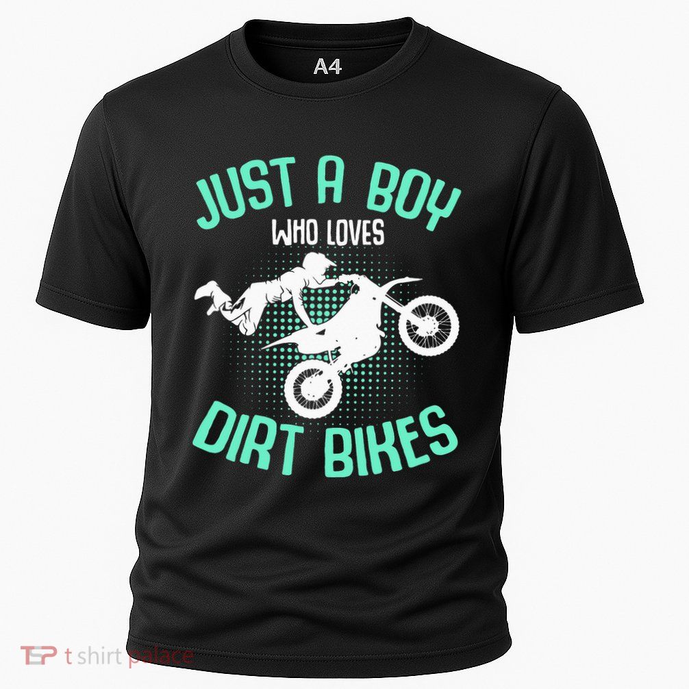 Just a  who loves Dirt Bikes Motocross Performance Shirt