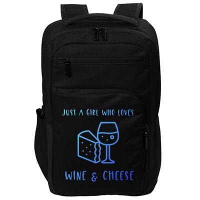 Just A Who Loves Wine And Cheese Charcuterie Foodie Cute Gift Impact Tech Backpack