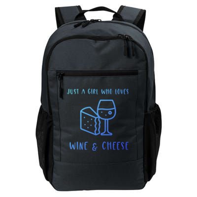 Just A Who Loves Wine And Cheese Charcuterie Foodie Cute Gift Daily Commute Backpack