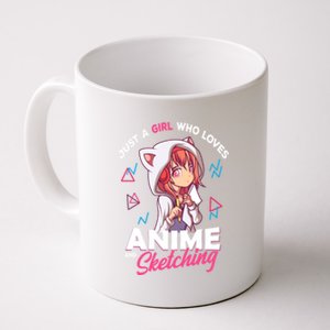 Just A Who Loves Anime And Sketching Otaku Anime Merch Gift Coffee Mug