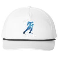 Just A  Who Loves Ice Hockey Snapback Five-Panel Rope Hat