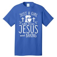 Just A Who Love Jesus And Baking Gift Tall T-Shirt