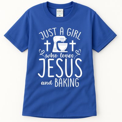 Just A Who Love Jesus And Baking Gift Tall T-Shirt