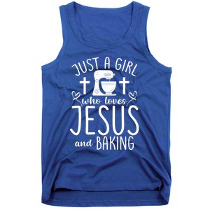 Just A Who Love Jesus And Baking Gift Tank Top