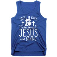 Just A Who Love Jesus And Baking Gift Tank Top