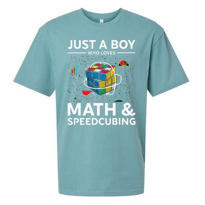 Just A  Who Loves Math And Speedcubing Funny Puzzle Sueded Cloud Jersey T-Shirt