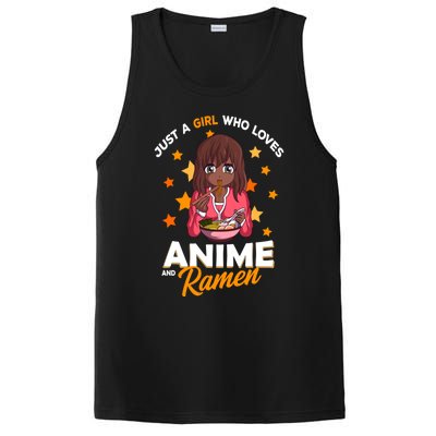 Just A Who Loves Anime And Ra Bowl Japanese Noodles Gift PosiCharge Competitor Tank