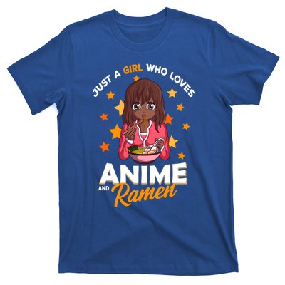 Just A Who Loves Anime And Ra Bowl Japanese Noodles Gift T-Shirt