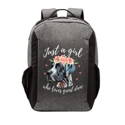 Just A Who Loves Great Danes Funny Great Dane Owner Vector Backpack