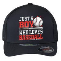 Just A Who Loves Baseball American Sport Flexfit Unipanel Trucker Cap