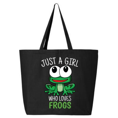 Just A Who Loves Frog Cute Frog Gift 25L Jumbo Tote