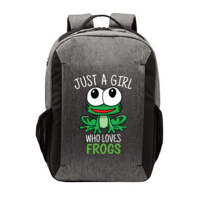 Just A Who Loves Frog Cute Frog Gift Vector Backpack