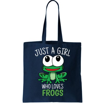 Just A Who Loves Frog Cute Frog Gift Tote Bag