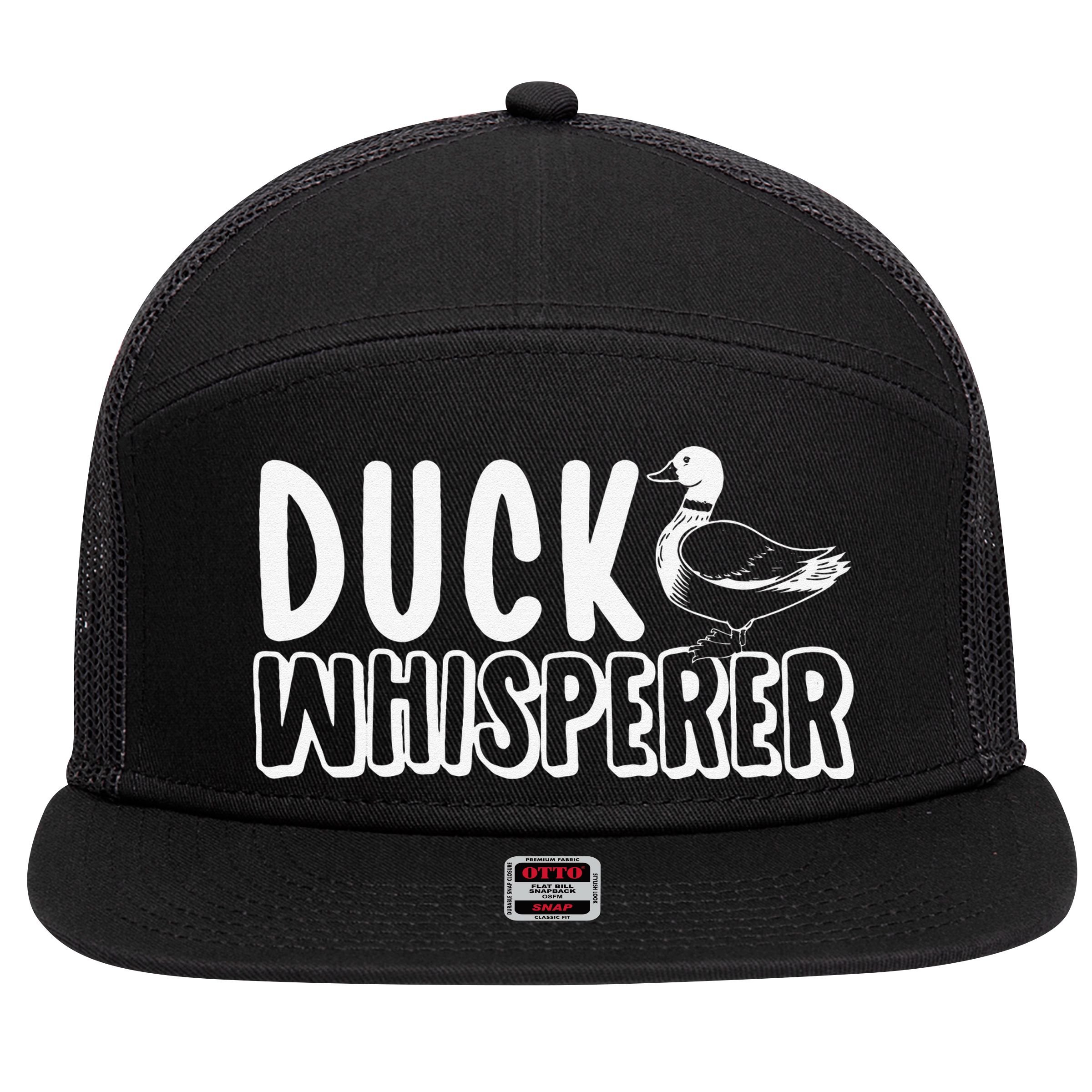 Just a  Who Loves Ducks Cute Duck Lover Owner  7 Panel Mesh Trucker Snapback Hat