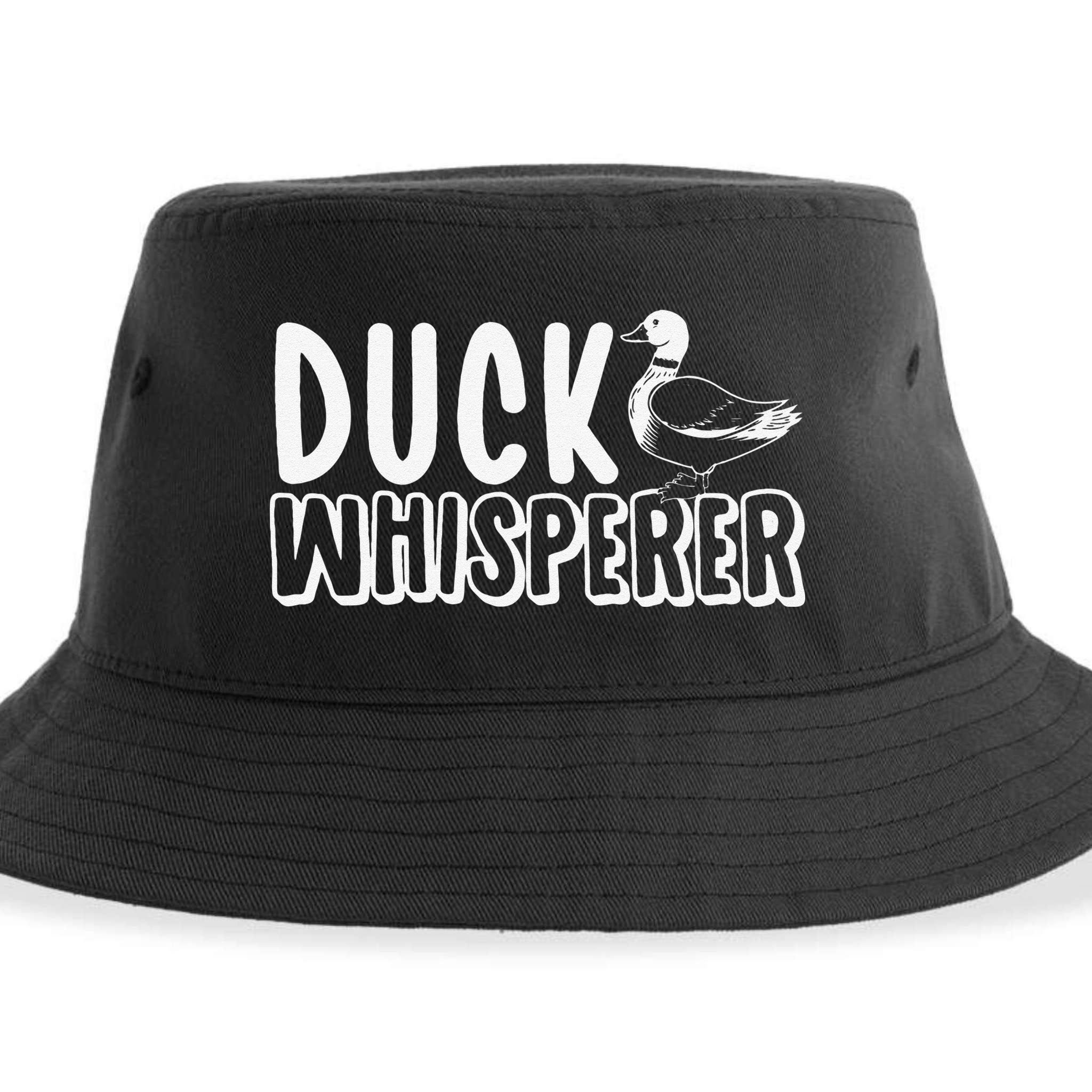 Just a  Who Loves Ducks Cute Duck Lover Owner  Sustainable Bucket Hat