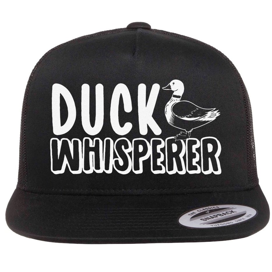 Just a  Who Loves Ducks Cute Duck Lover Owner  Flat Bill Trucker Hat