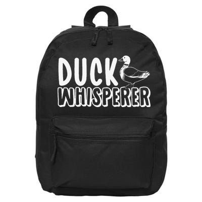 Just a  Who Loves Ducks Cute Duck Lover Owner  16 in Basic Backpack
