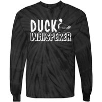 Just a  Who Loves Ducks Cute Duck Lover Owner  Tie-Dye Long Sleeve Shirt