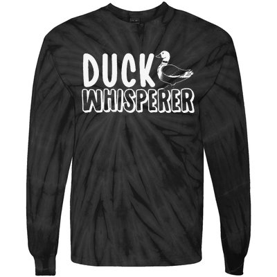 Just a  Who Loves Ducks Cute Duck Lover Owner  Tie-Dye Long Sleeve Shirt