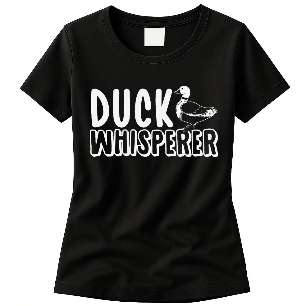 Just a  Who Loves Ducks Cute Duck Lover Owner  Womens T-Shirt