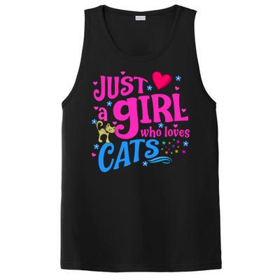 Just A Who Loves Cats Gift PosiCharge Competitor Tank