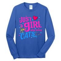 Just A Who Loves Cats Gift Tall Long Sleeve T-Shirt