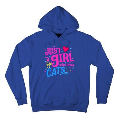 Just A Who Loves Cats Gift Tall Hoodie