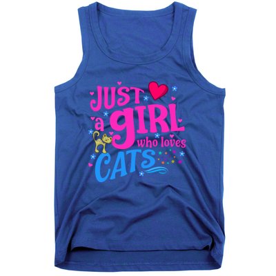 Just A Who Loves Cats Gift Tank Top