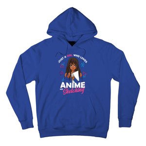 Just A Who Loves Anime And Sketching Anime Lover Cute Gift Hoodie