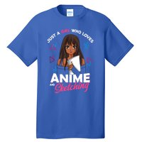 Just A Who Loves Anime And Sketching Anime Lover Cute Gift Tall T-Shirt