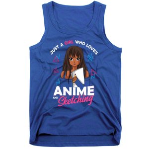 Just A Who Loves Anime And Sketching Anime Lover Cute Gift Tank Top