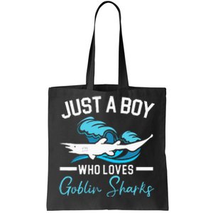 Just A Who Loves Goblin Sharks Animal Marine Biologist Tote Bag